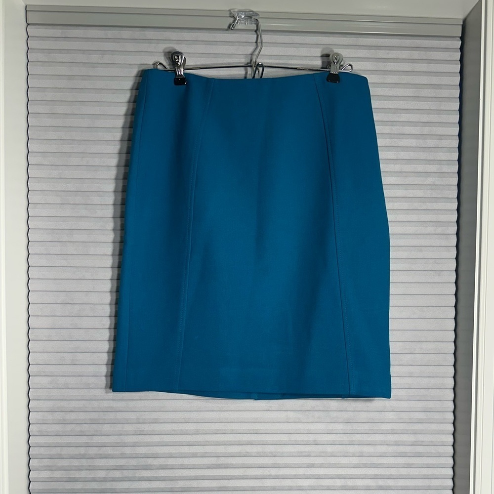 Halogen teal pencil skirt